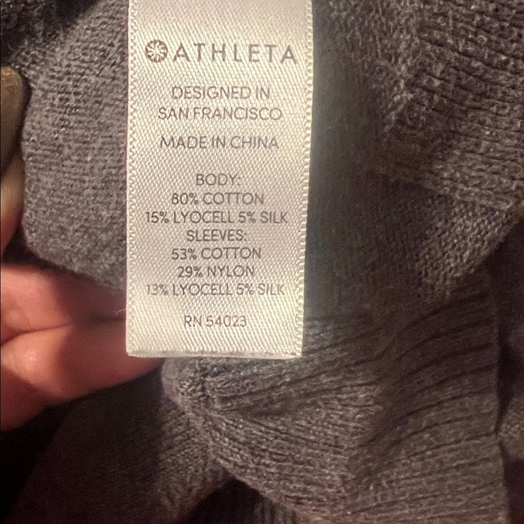 Athleta Women's Gray Crewneck Sweater - Picture 5 of 5